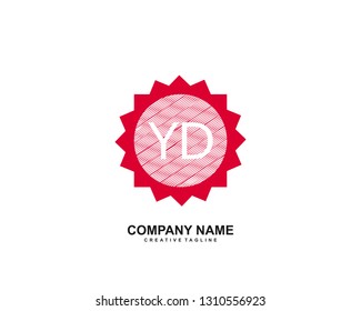 YD initial logo template vector 