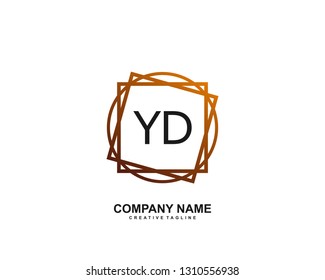 YD initial logo template vector 