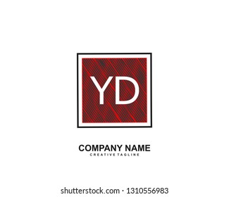 YD initial logo template vector 