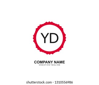 YD initial logo template vector 