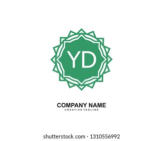 YD initial logo template vector 