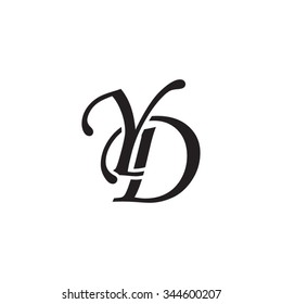 YD initial monogram logo