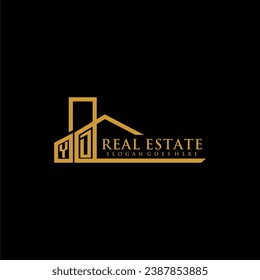 YD initial monogram logo for real estate design