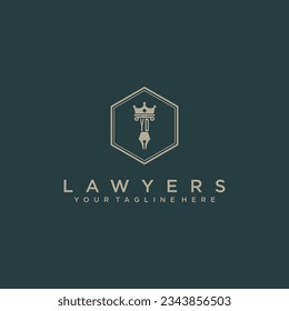 YD initials design modern legal attorney law firm lawyer advocate consultancy business logo vector