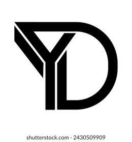 YD letter logo icon vector illustration design