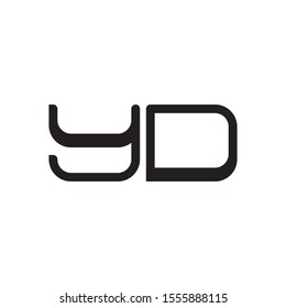 YD letter logo template vector icon design