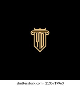 Logo der YD-Linie in hochwertigem professionellem Design, das sich am besten für Immobilienunternehmen eignet