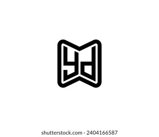 YD logo design vector template