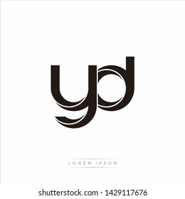 Yd Y D Initial Letter Split Stock Vector (Royalty Free) 1429117676 ...