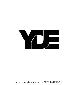 Vector de diseño de logotipo de monólogo de letra YDE