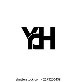 ydh initial letter monogram logo design