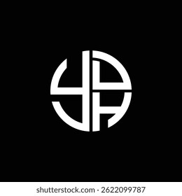 YDH logo YDH icon YDHvector YDH monogram YDHletter YDHminimalist YDH Circle YDHflat Unique modern flat abstract logo design.
