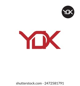 YDK-Logo-Buchstabe Monogram Design