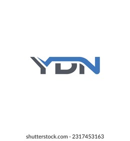 YDN or ydn letter mark abstract vector logo design template - Editable design