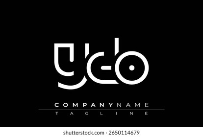 YDO abstract letter design. Modern Business Logo Design With Abstract Typography and Contemporary Style