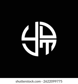 Logotipo YDT Ícone YDTvetor YDT Monograma YDTletra YDTminimalista YDT Círculo YDTflat Design de logotipo abstrato moderno exclusivo.
