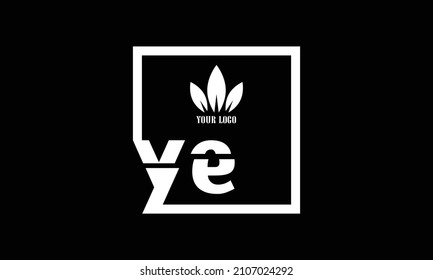 YE Alphabet initial Letter Monogram Icon Logo vector illustration