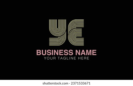 YE initial logo | initial based abstract modern minimal creative logo, vector template image. luxury logotype , real estate homie . typography . initials 