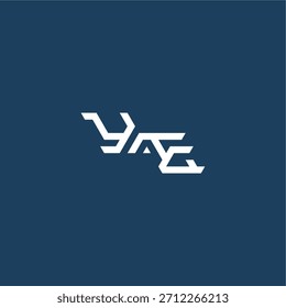 Letra YE diseño inicial del concepto de esport monograma de estilo tecno minimalista logotipo moderno