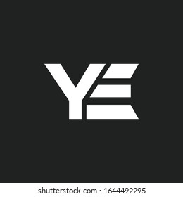 YE logo designed with Letter y and e in vector format.