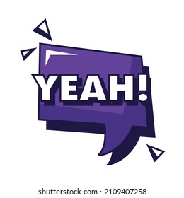 yeah expression pop art style