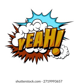 Sim, redação em linguagem cômica no estilo pop art