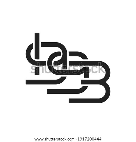 Year 1993 with black and white background. Vector illustration.