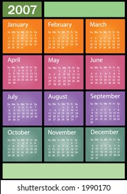 632 2007 Calendar Images, Stock Photos & Vectors | Shutterstock