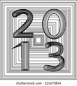 Year 2013 vector
