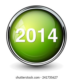 year 2014 button