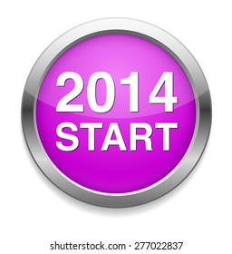 year 2014 button
