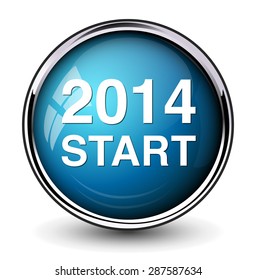 year 2014 button