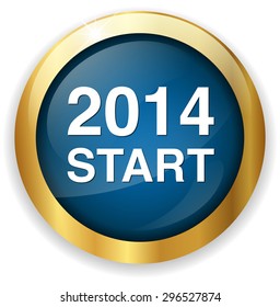 year 2014 button