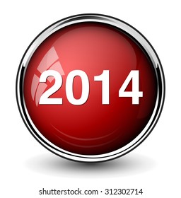 year 2014 button