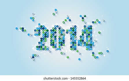 year 2014 cool mosaic number