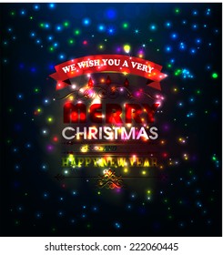 year 2015 made of colored neon effect