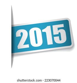 Year 2015 on blue label inserting to slot
