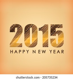 year 2015 over pink background vector illustration