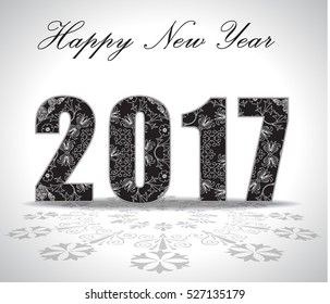 year 2017, happy new year 2017, merry christmas, Creative 2017 design. Vector illustration.