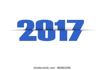  Year 2017 vector design element.