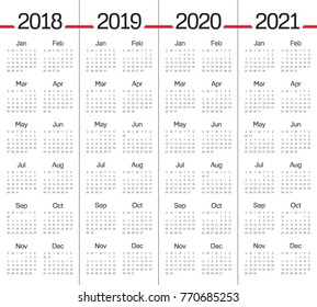 4,187 Calendar Templates 2018 2019 2020 Images, Stock Photos & Vectors 