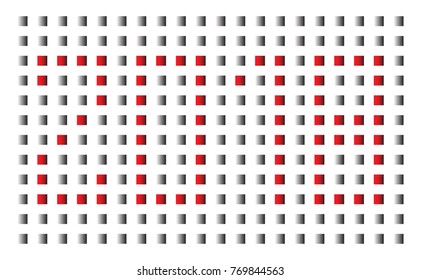 Year 2018. Abstract background isolated on white.