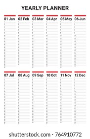 Year 2018 calendar vector design template, simple and clean design