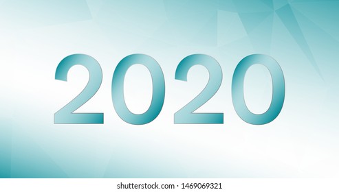 Year 2020 backgrounds conception, geometric shapes background
