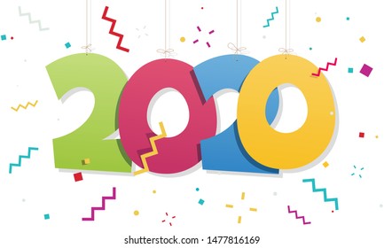 Year 2020 numbers hanging on threads