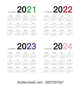 Year 2021 Year 2022 Year 2023 Stock Vector (Royalty Free) 2027237567 ...