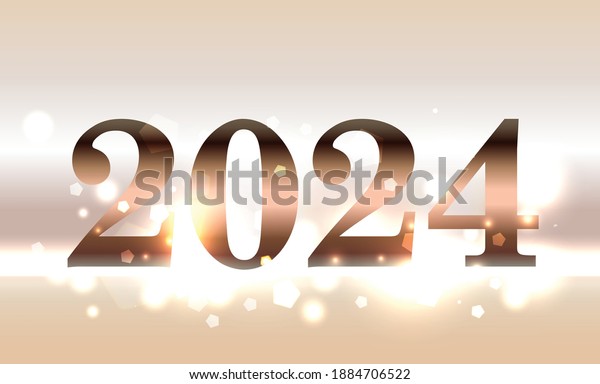 Year 2024 New Year Concept Illustration Stock Vector (Royalty Free ...