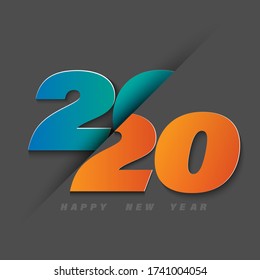 paper​ art​ cutting​ 2020​ happy​ New​ year