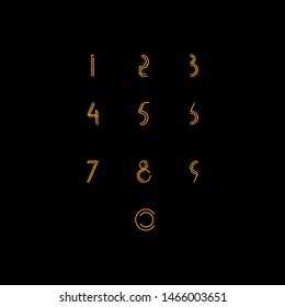 Year Anniversary Set Celebration Vector Template Design Illustration