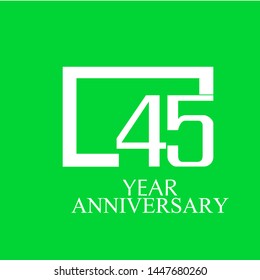  Year Anniversary Square Vector Template Design Illustration